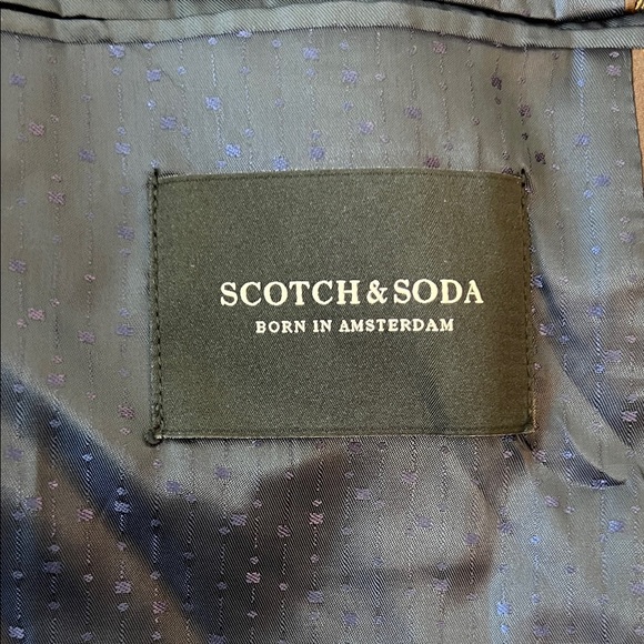 Scotch & Soda Brown Plaid Blazer - Picture 2 of 9